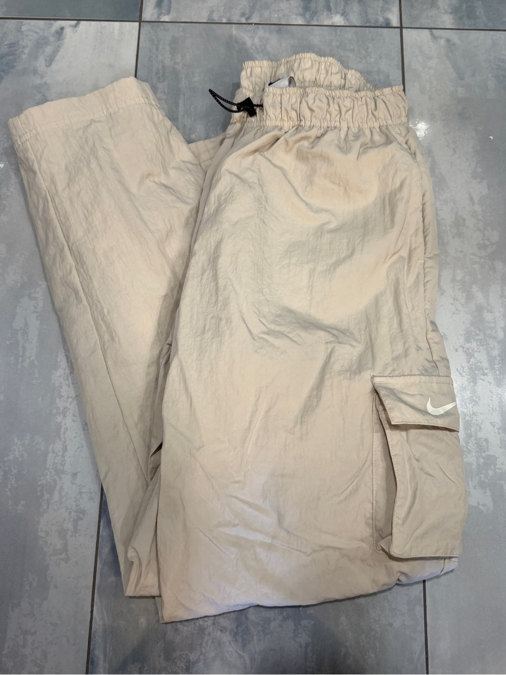 Nike Women’s Cream Cargo Pants with Swoosh